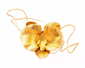 Collar Orquídea Oro